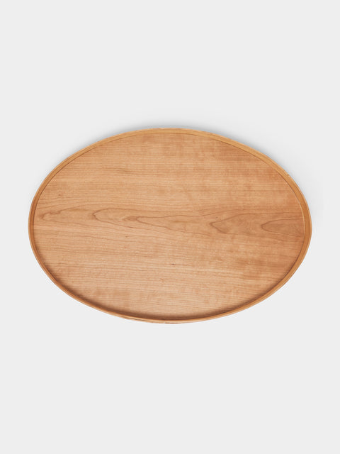 Rikke Falkow - Cherry Wood Large Oval Serving Tray -  - ABASK - 