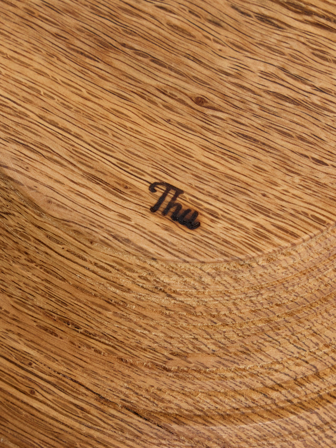 Thursday Furniture - Hand-Turned Oak Footed Bowl - Brown - ABASK