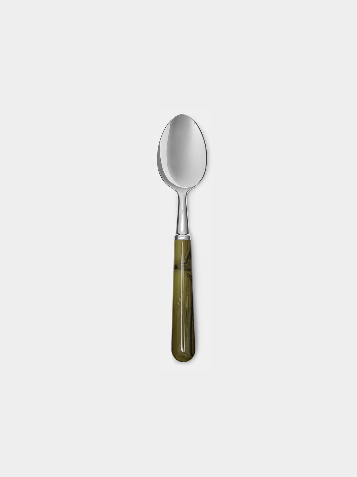 Alain Saint-Joanis - Marbled Resin Dinner Cutlery (Set of 4) - Green - ABASK