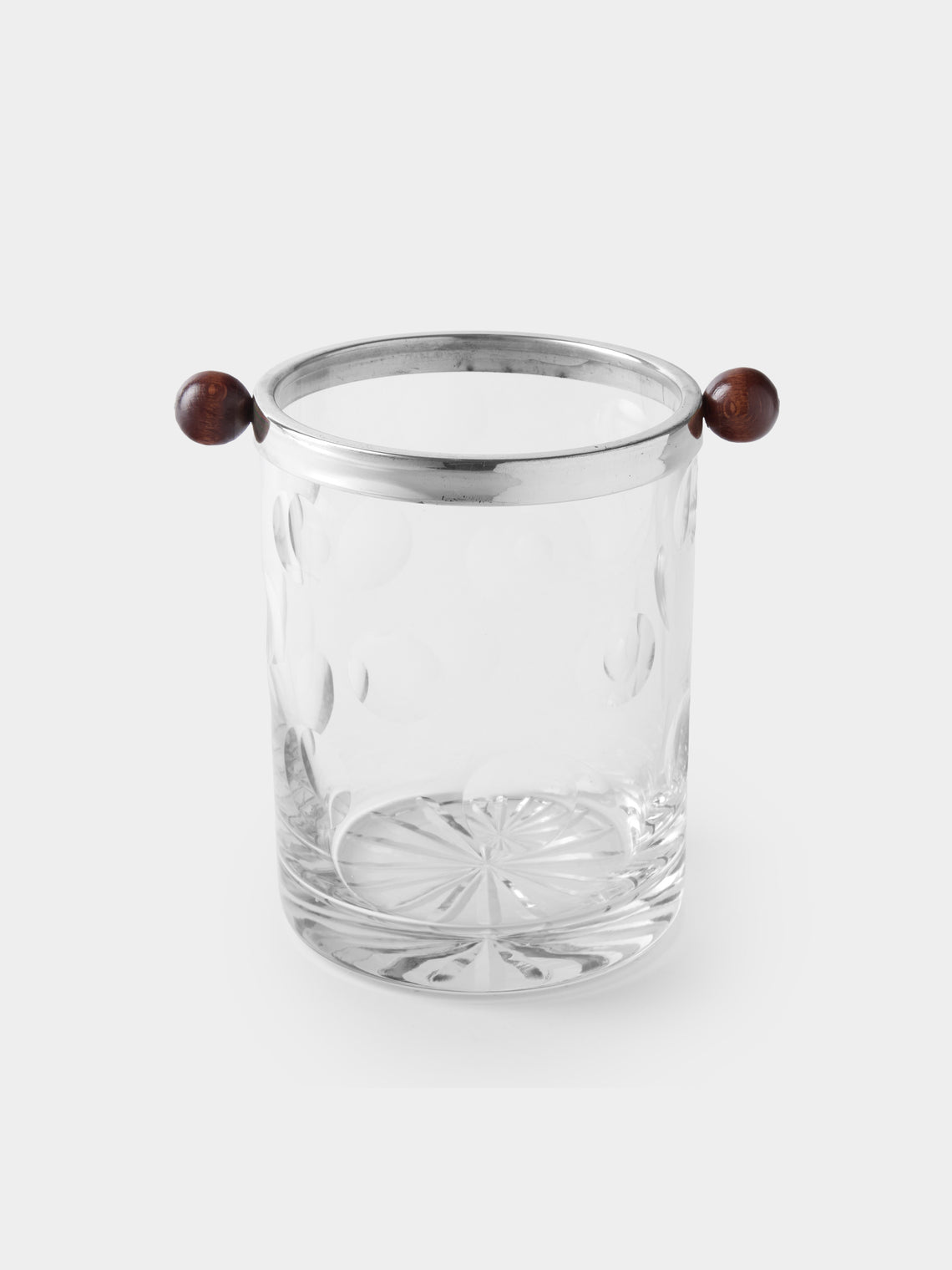 Antique and Vintage - 1935 Art Deco Crystal Ice Bucket - Clear - ABASK - 