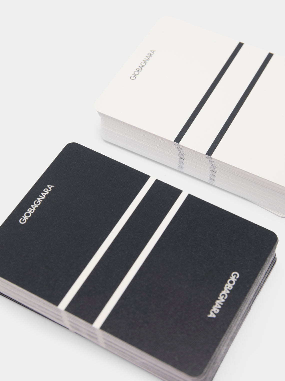 Giobagnara - Naples Leather Playing Cards Set - Navy - ABASK