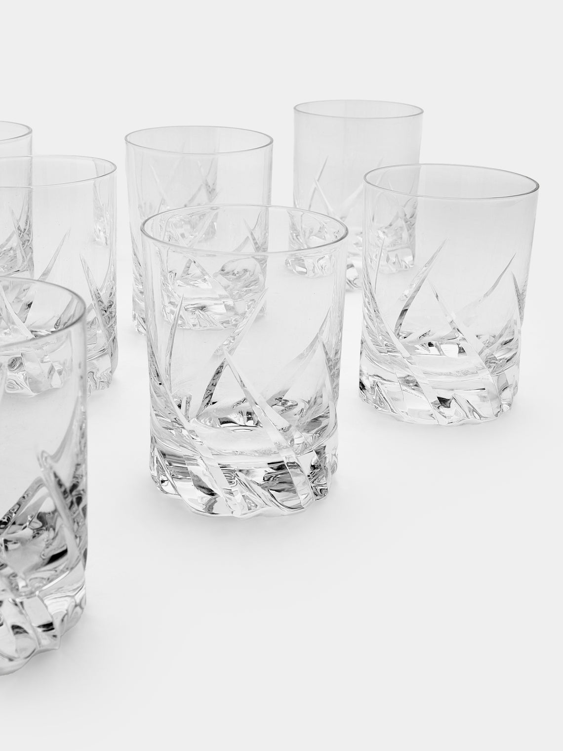Antique and Vintage - 1950s Daum Crystal Old Fashioned Tumblers (Set of 12) - Clear - ABASK