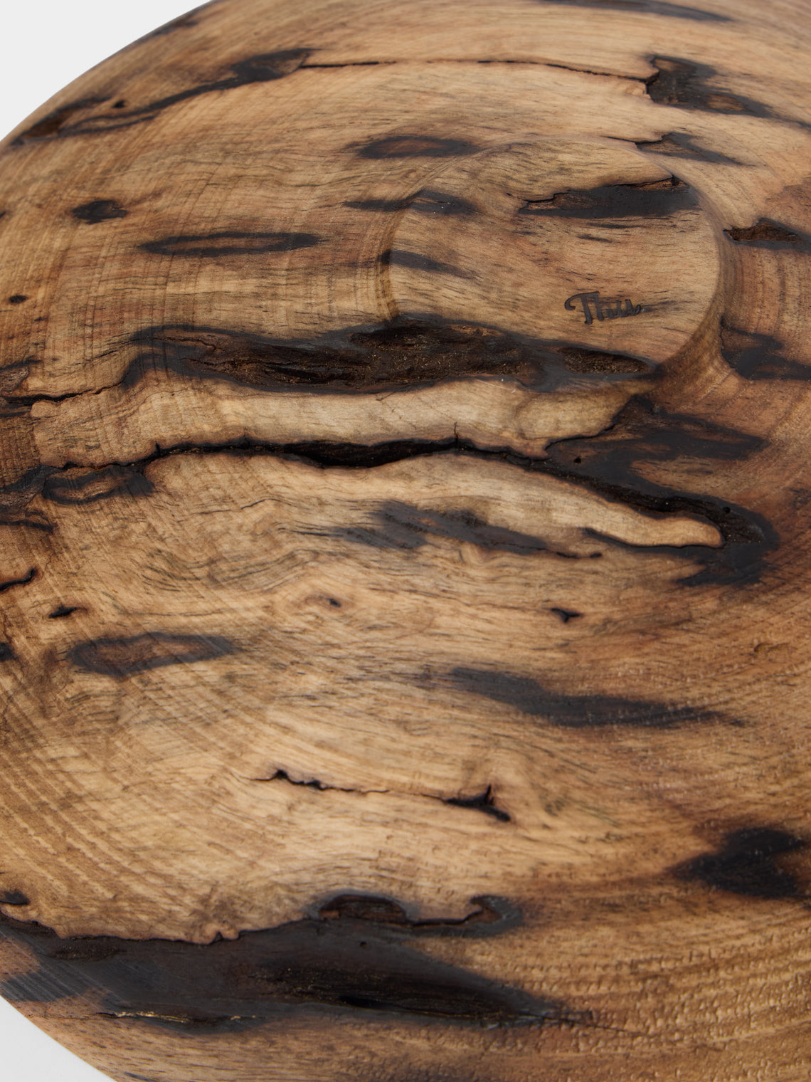 Thursday Furniture - Hand-Turned Persimmon Bowl - Brown - ABASK