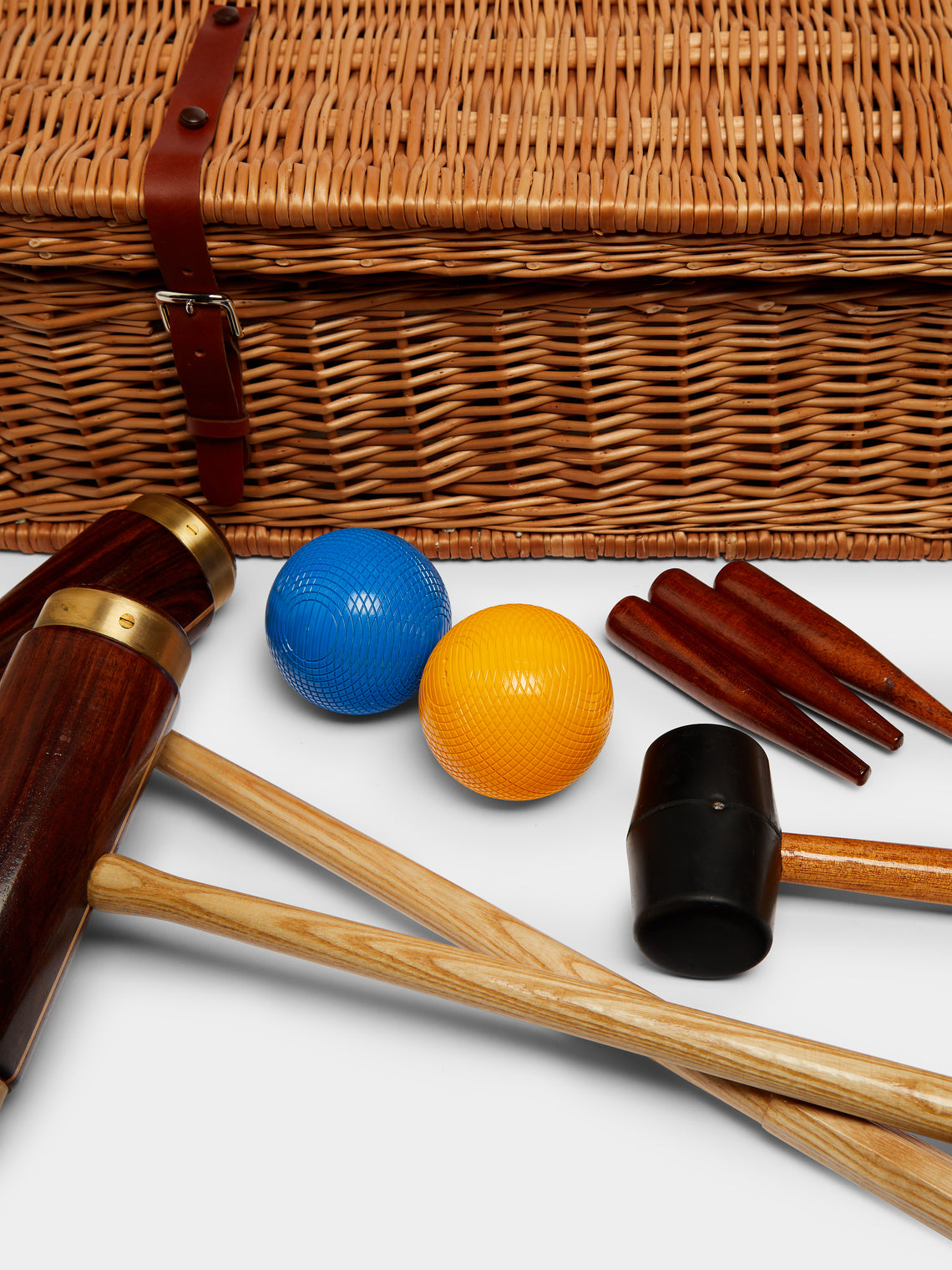 Geoffrey Parker - Wicker Croquet Set -  - ABASK