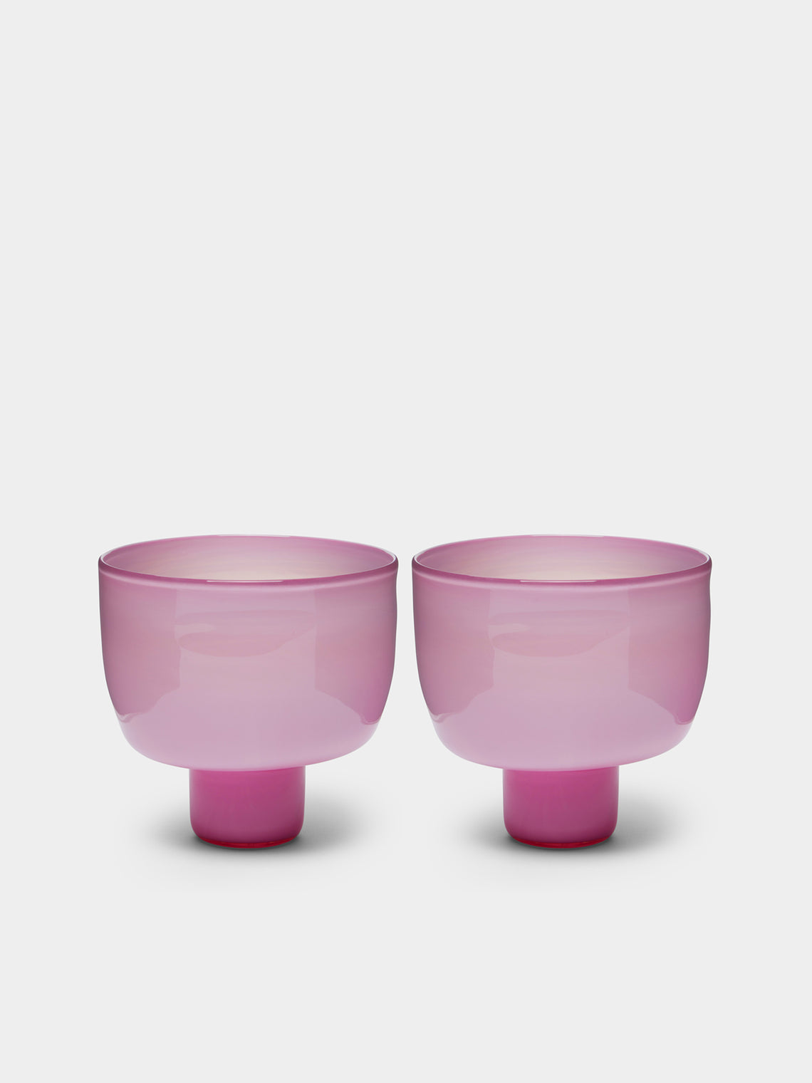 Pierrot Doremus - Hand-Blown Glass Ice Cream Bowls (Set of 2) -  - ABASK