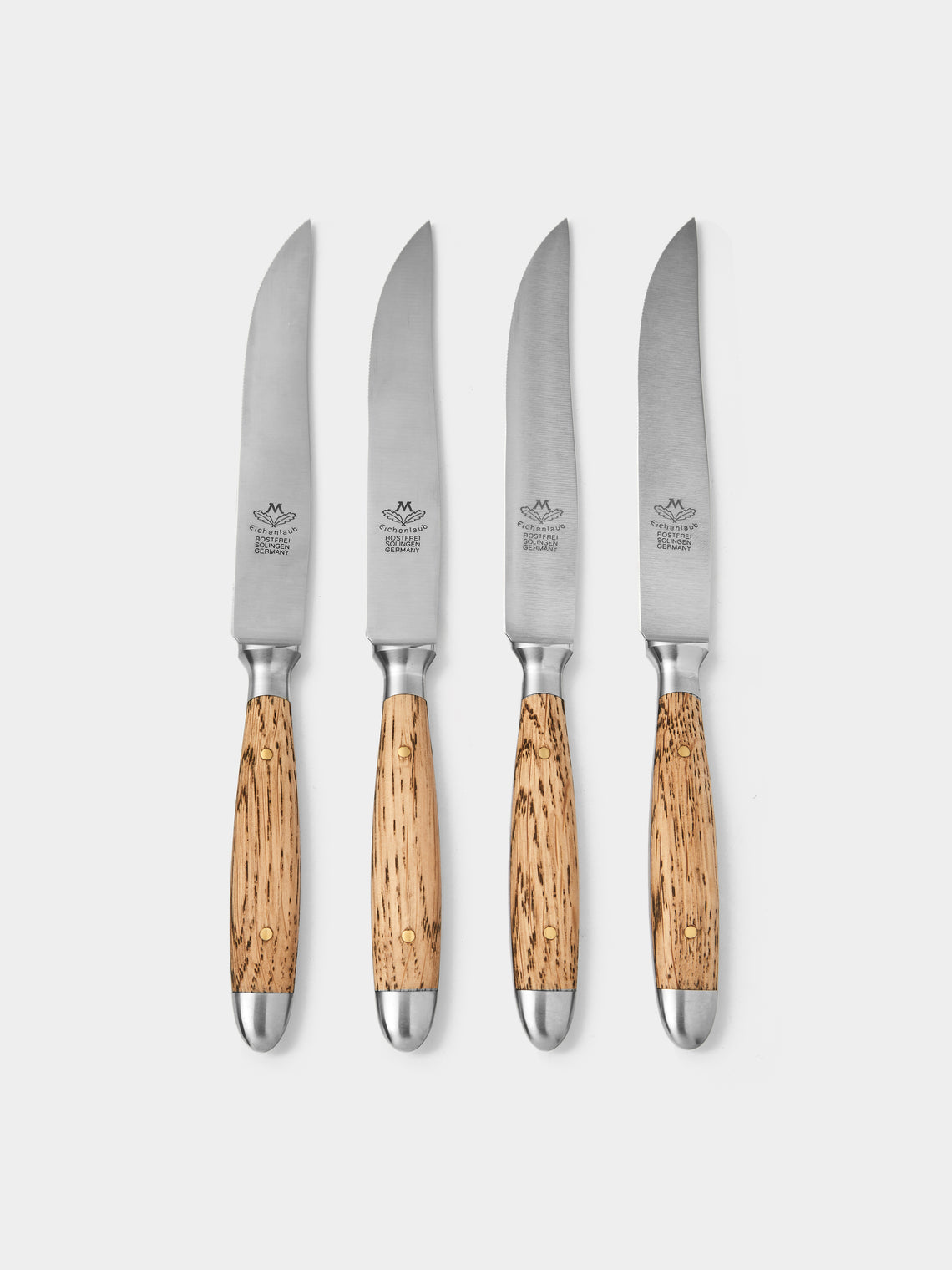 Eichenlaub - Light Oak Old German Steak Cutlery (Set of 4 Pieces) - Natural - ABASK - 