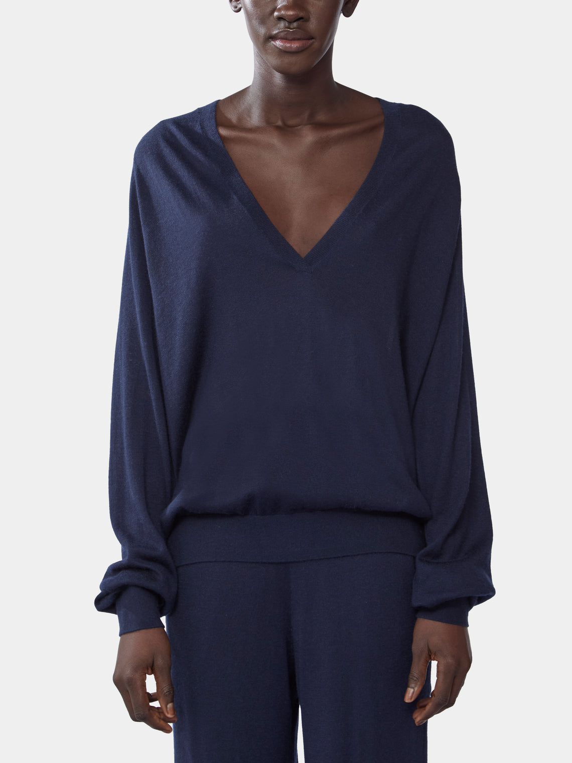 Women's Johnny Cashmere and Silk V-Neck Sweater | Size: S