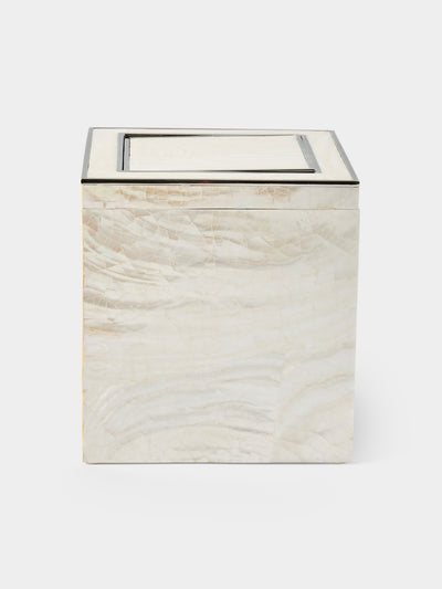 Objet Luxe - Sienna Mother-of-Pearl Vanity Bin - Ivory - ABASK - 