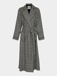 Emilia Wickstead - Wool Houndstooth Robe - Black - ABASK - 