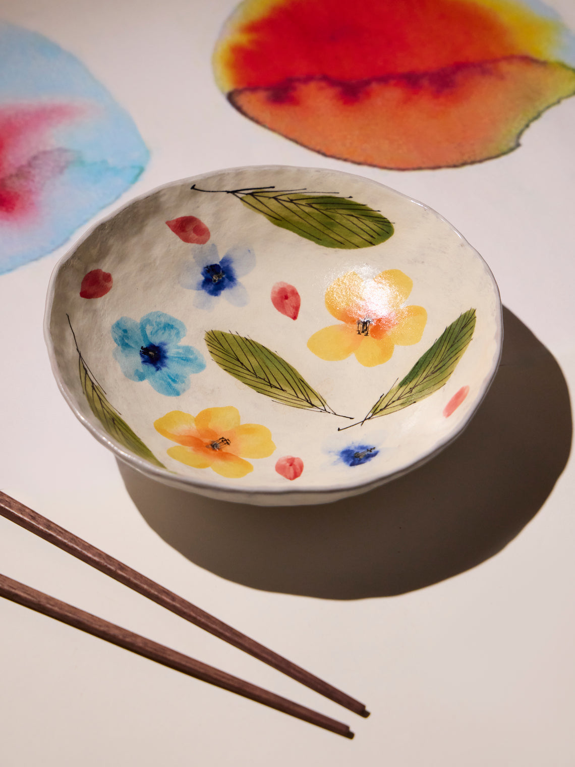 Yon Ho Kyung - Flowers Buncheong Small Bowl - White - ABASK