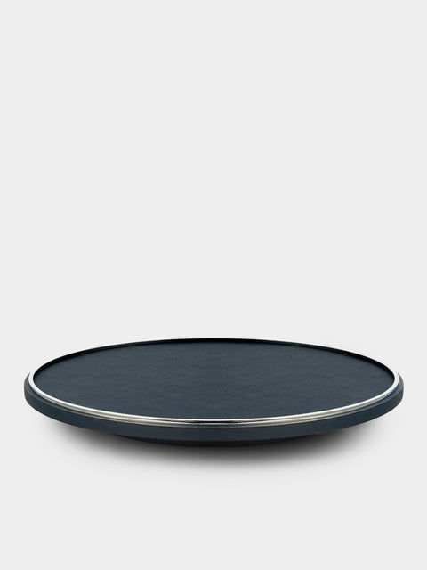 Giobagnara - Neptune Leather Lazy Susan - Navy - ABASK - 