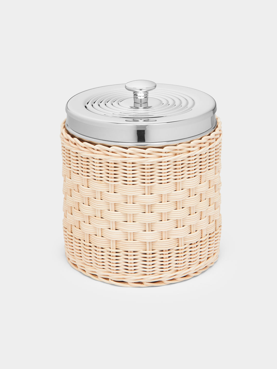 Mila Maurizi - Iris Handwoven Wicker and Steel Ice Bucket -  - ABASK - 