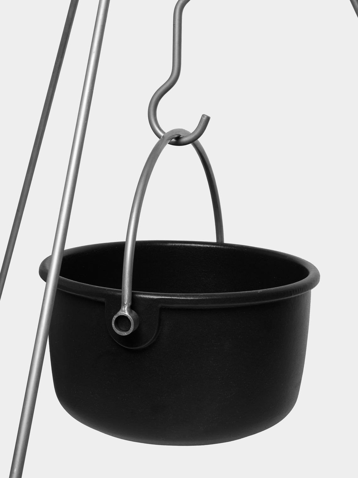 Antique and Vintage - Mid-Century Carl Auböck for Ostovics Culinar Cast Iron Pot with Stand -  - ABASK