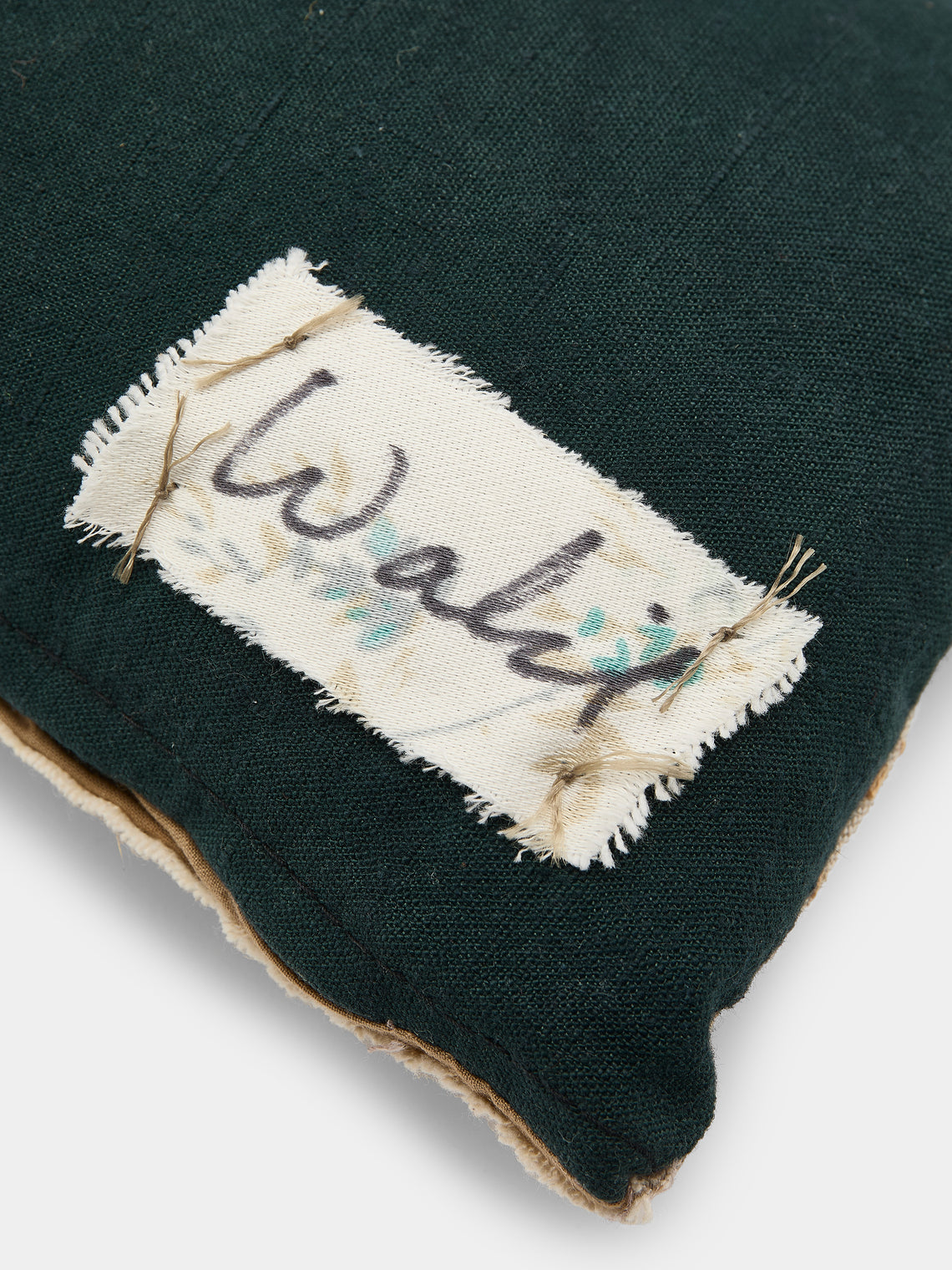 By Walid - 18th-Century Hand-Stitched Needlepoint Wool and Linen Cushion - Multiple - ABASK
