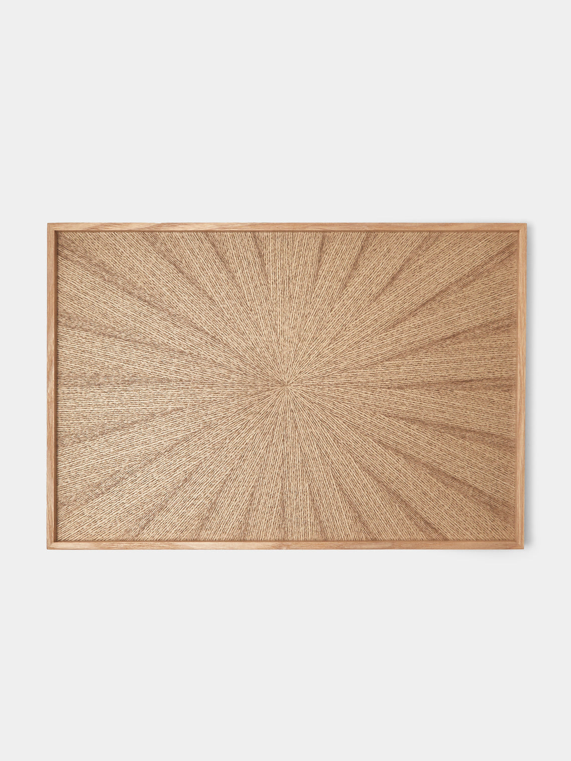 Mori Kougei - Rays Ash Wood Tray (14.5in/36.5cm) - Brown - ABASK - 
