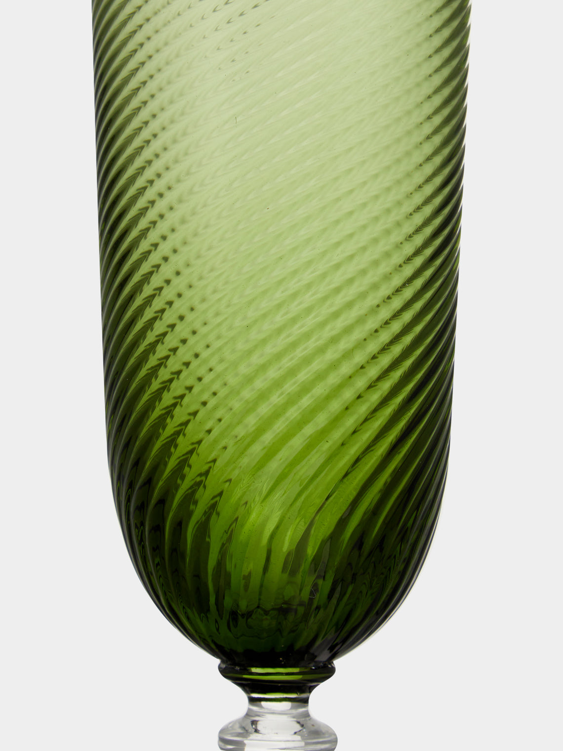 NasonMoretti - Twisted Soraya Hand-Blown Murano Glass Champagne Flute -  - ABASK