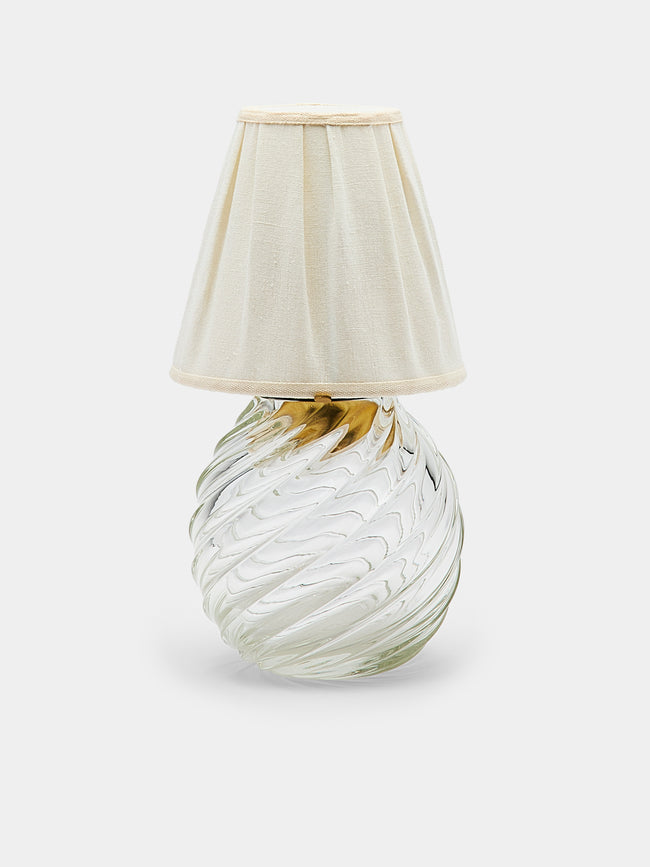 Yali Glass - Twist Bar Hand-Blown Murano Glass Portable Lamp - Clear - ABASK - 