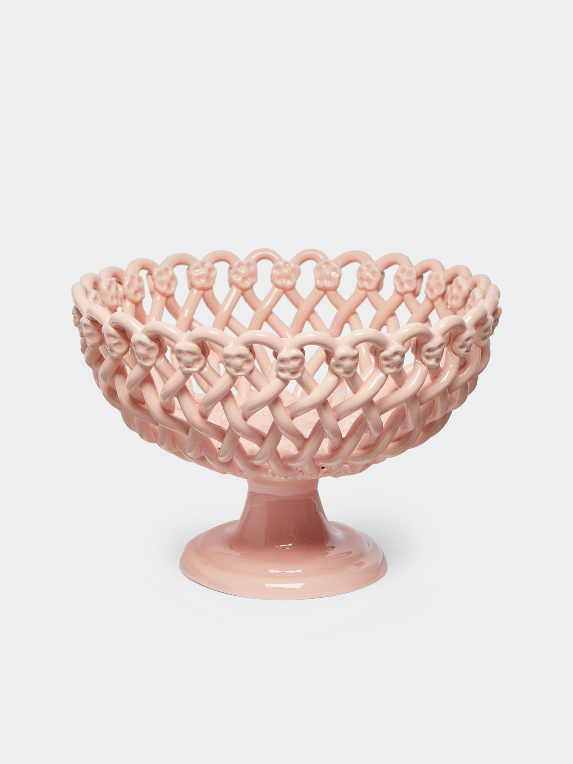 Maison Pichon Uzès - Hand-Glazed Ceramic Braided Raised Bowl -  - ABASK - 