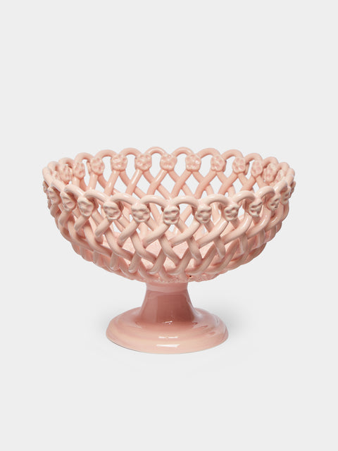 Maison Pichon Uzès - Hand-Glazed Ceramic Braided Raised Bowl -  - ABASK - 
