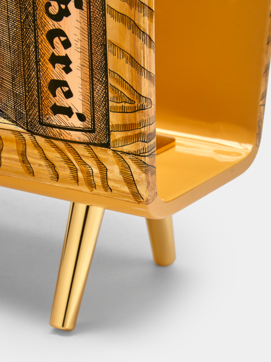 Fornasetti - Libri Iron Magazine Rack - Multiple - ABASK