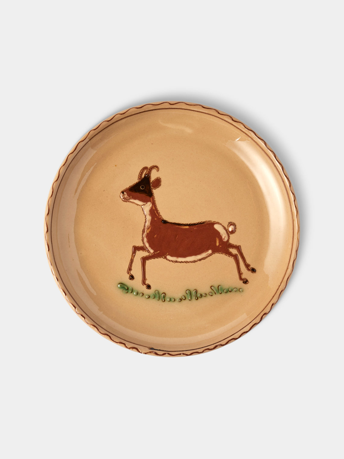 Poterie d’Évires - Animals Hand-Painted Ceramic Plates – 8in/20cm (Set of 8) - Multiple - ABASK