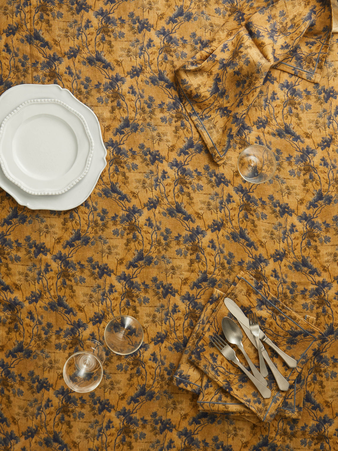 The House of Lyria - Sollievo Linen Rectangular Tablecloth -  - ABASK
