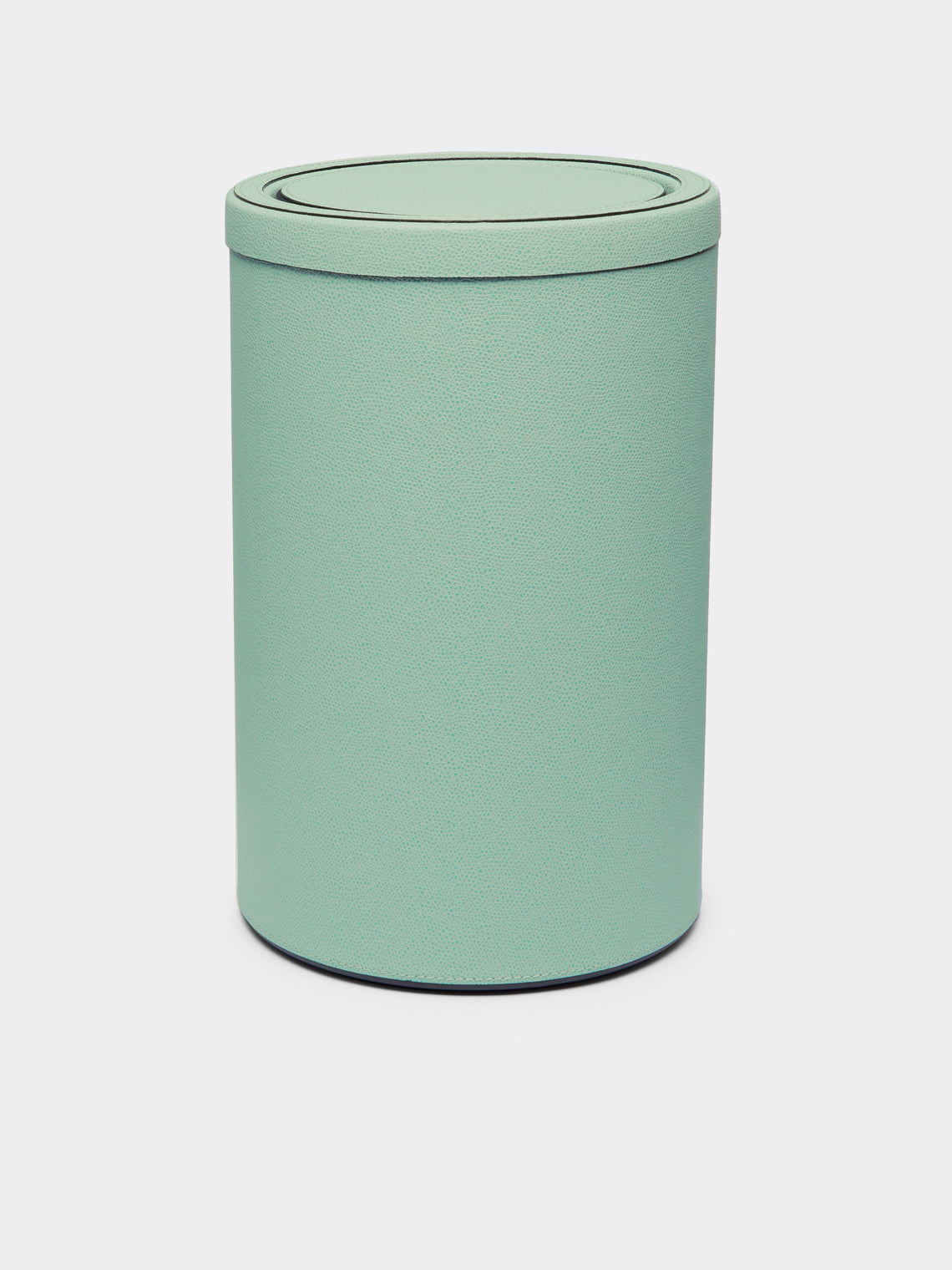 Giobagnara - Leather Swing Round Bin - Light green - ABASK - 