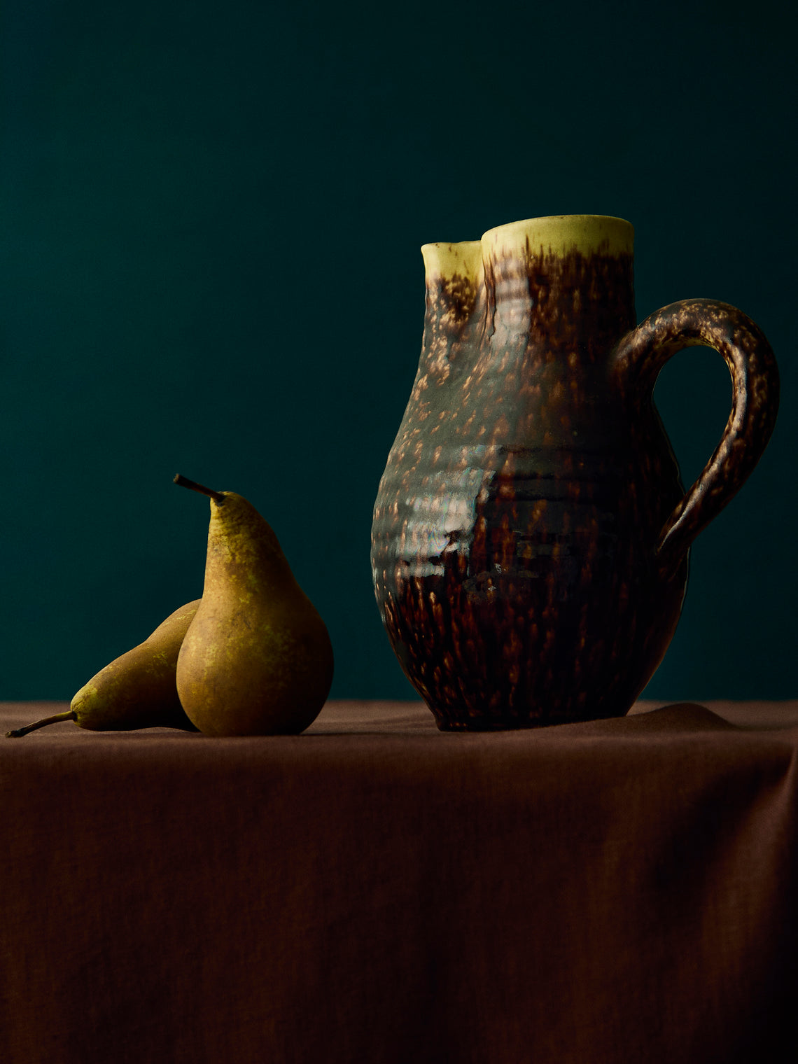 Antique and Vintage - 1950s Accolay Ceramic Pitcher -  - ABASK