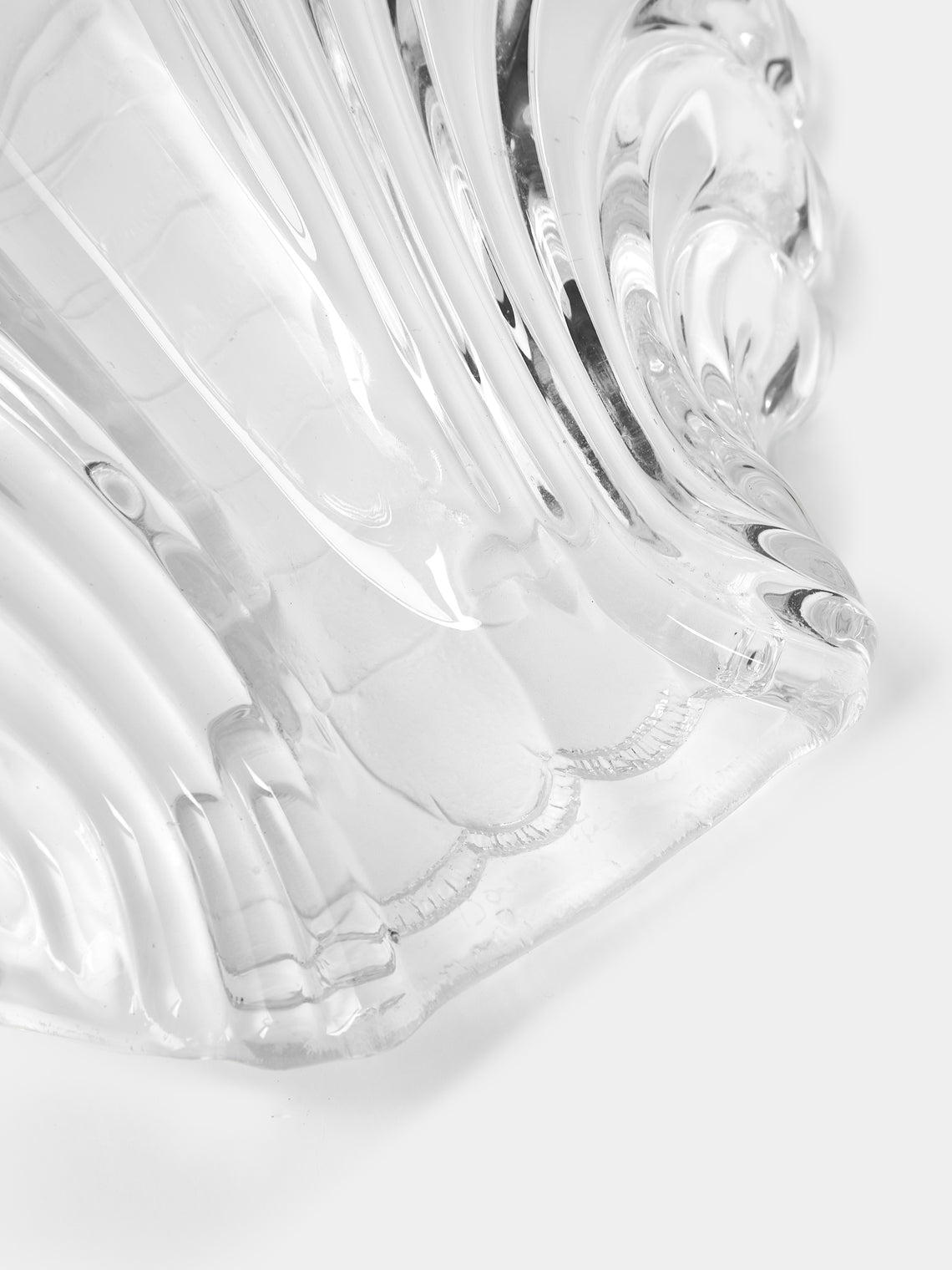 Antique and Vintage - 1930s Daum Crystal Lobster Platter - Clear - ABASK