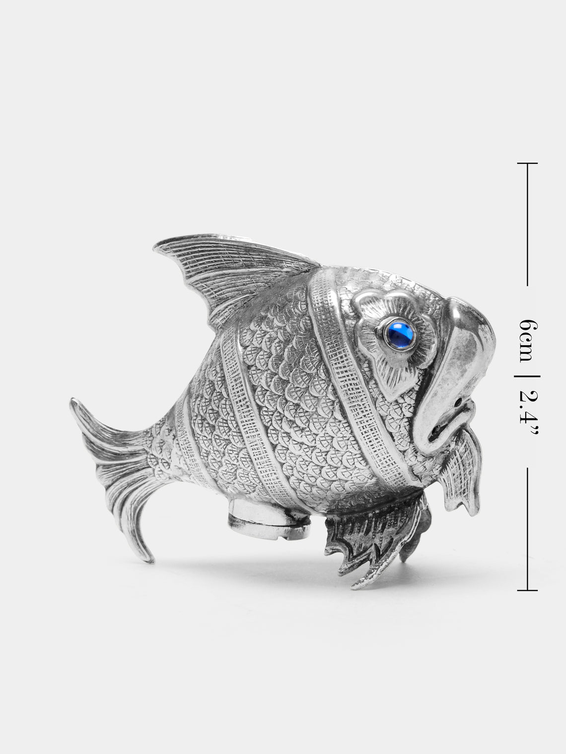 Antique and Vintage - Early-20th Century Solid Silver Fish Salt and Pepper Shakers -  - ABASK