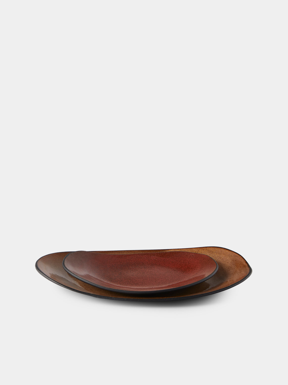 Hana Karim Studio - Hand-Built Stoneware Mixed Platters (Set of 3) - Multiple - ABASK
