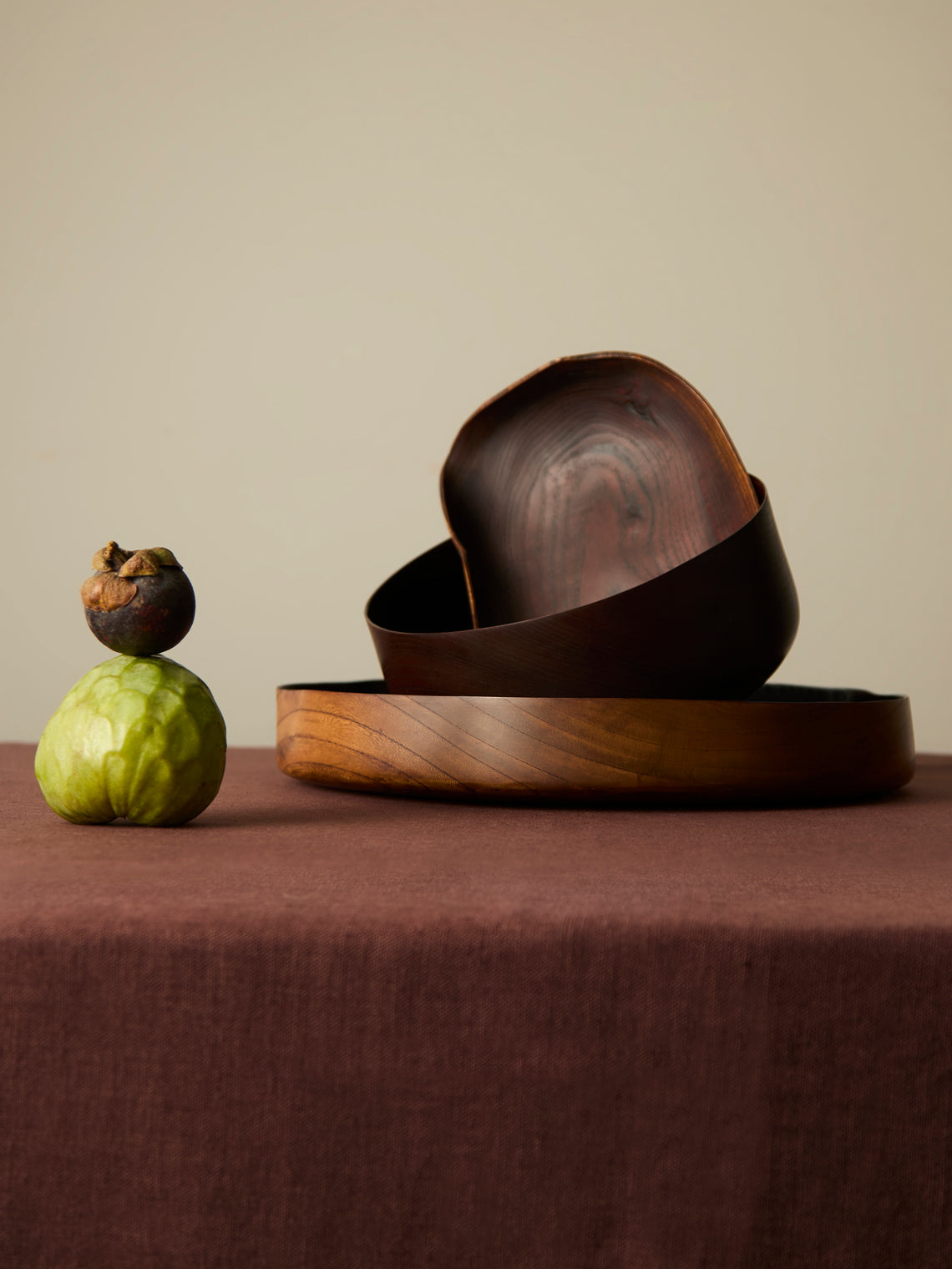 Suk Keun Kang - Hamji Ottchil Wood Low Bowl -  - ABASK