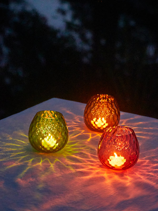 NasonMoretti - Macramé Hand-Blown Murano Glass Tealight Holder -  - ABASK