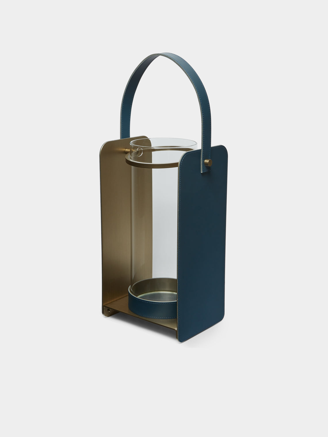 Rabitti 1969 - Lumen Glass and Leather Medium Lantern -  - ABASK