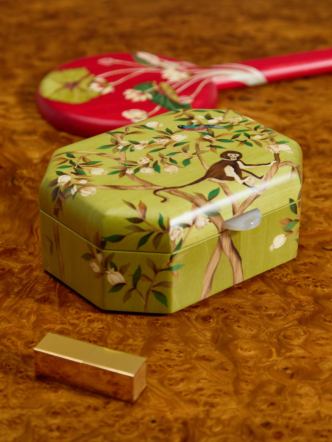 Silvia Furmanovich - Monkeys Marquetry Wood Jewellery Box -  - ABASK