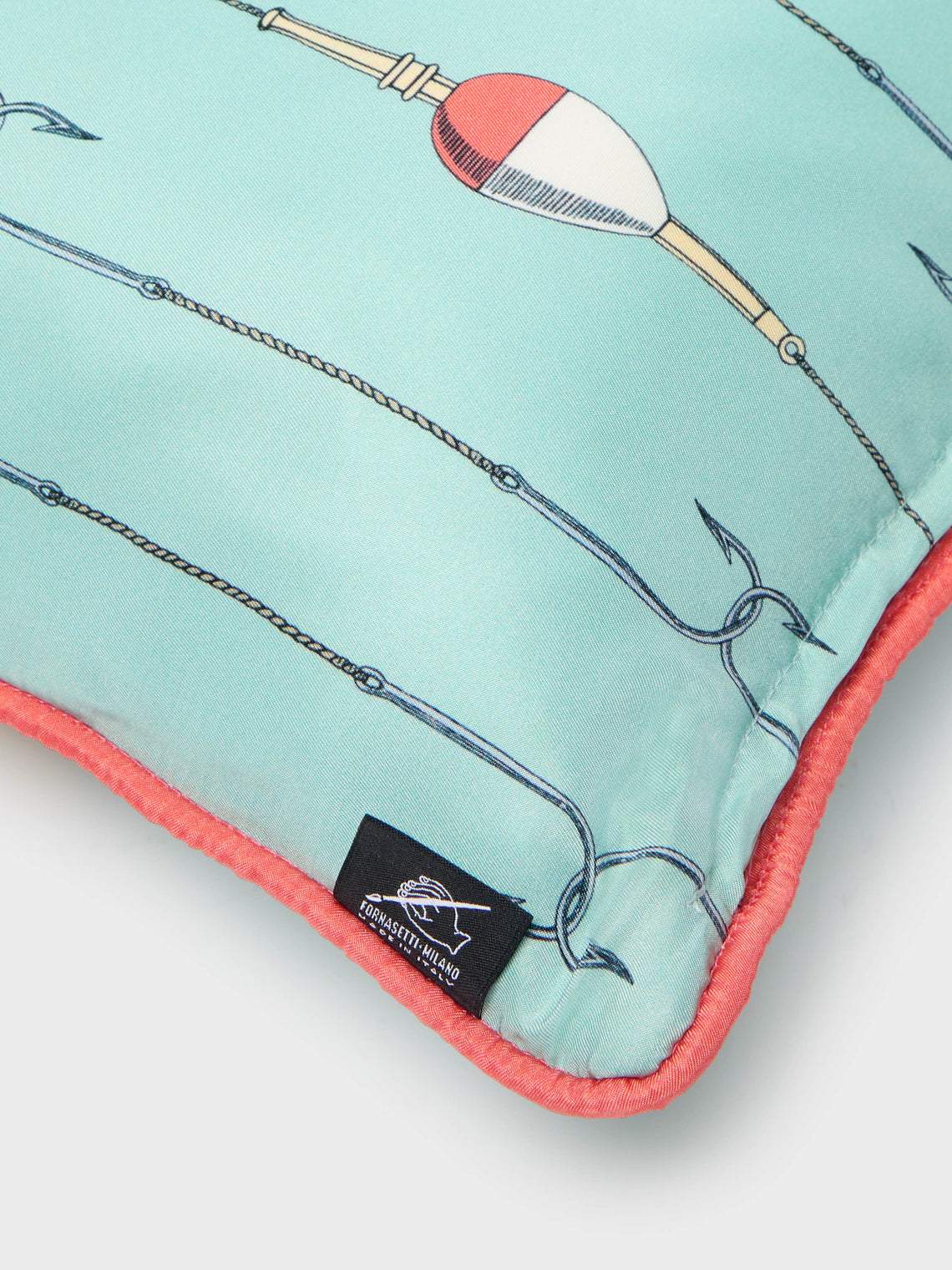 Fornasetti - Grande Pesce Silk Cushions (Set of 2) -  - ABASK
