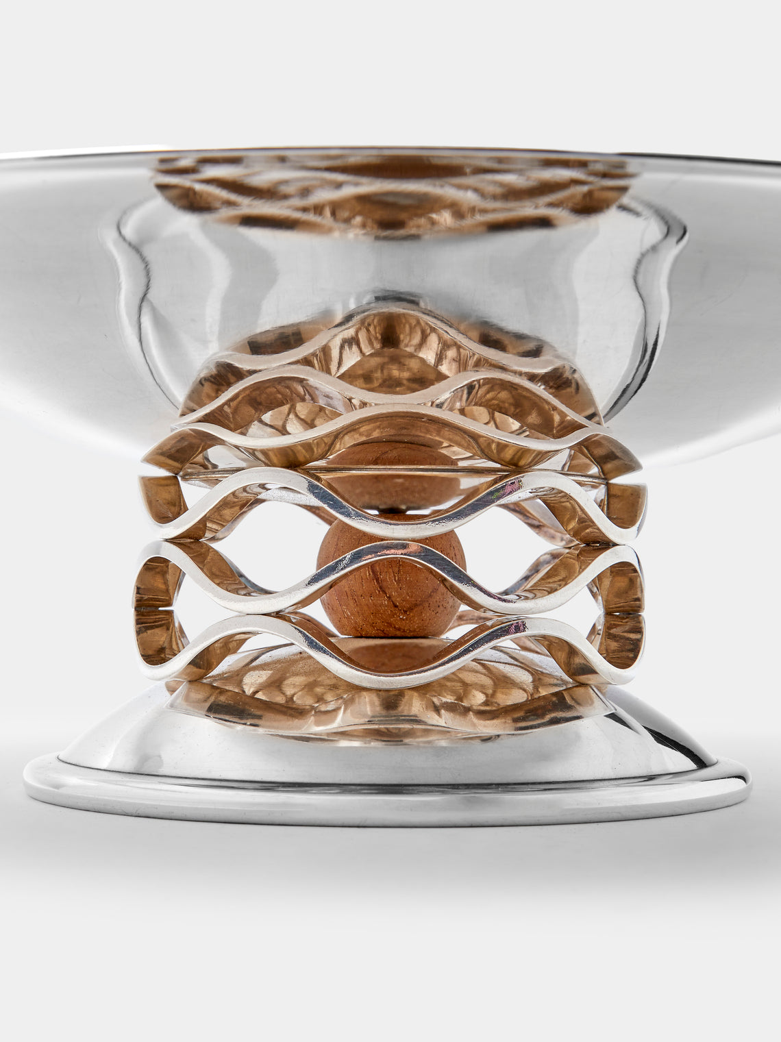 Antique and Vintage - 1940s Christofle Silver-Plated Raised Bowl - Silver - ABASK