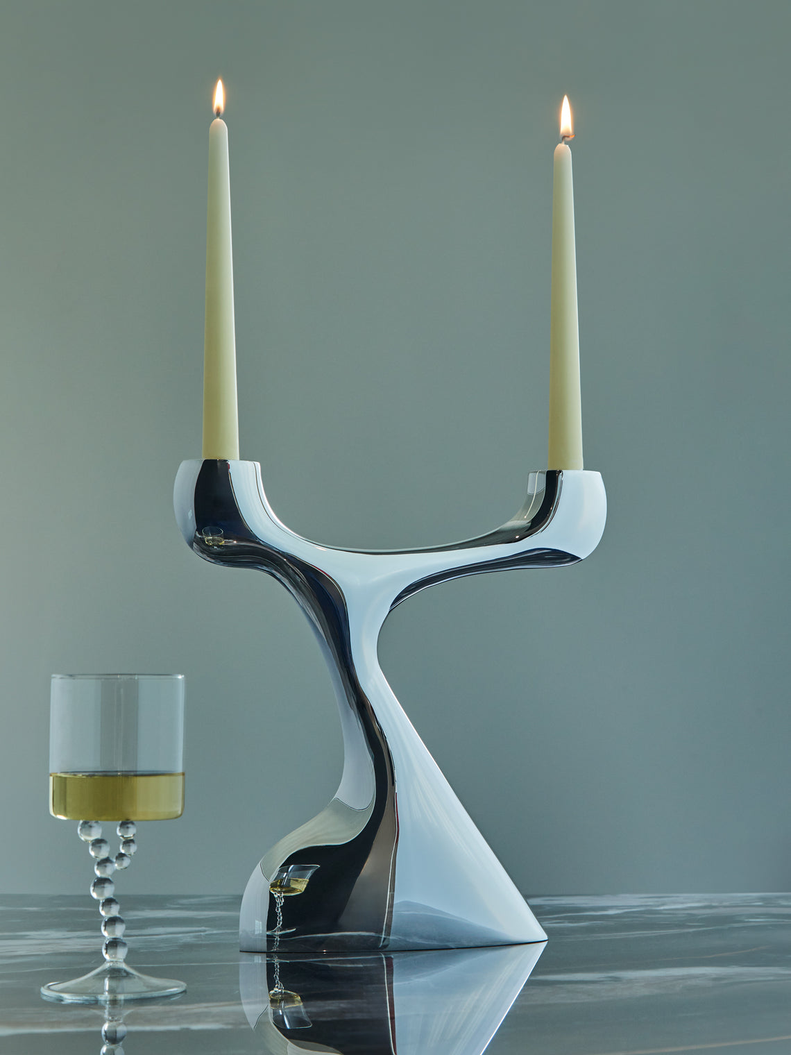 De Vecchi - Max Silver-Plated Candlestick -  - ABASK