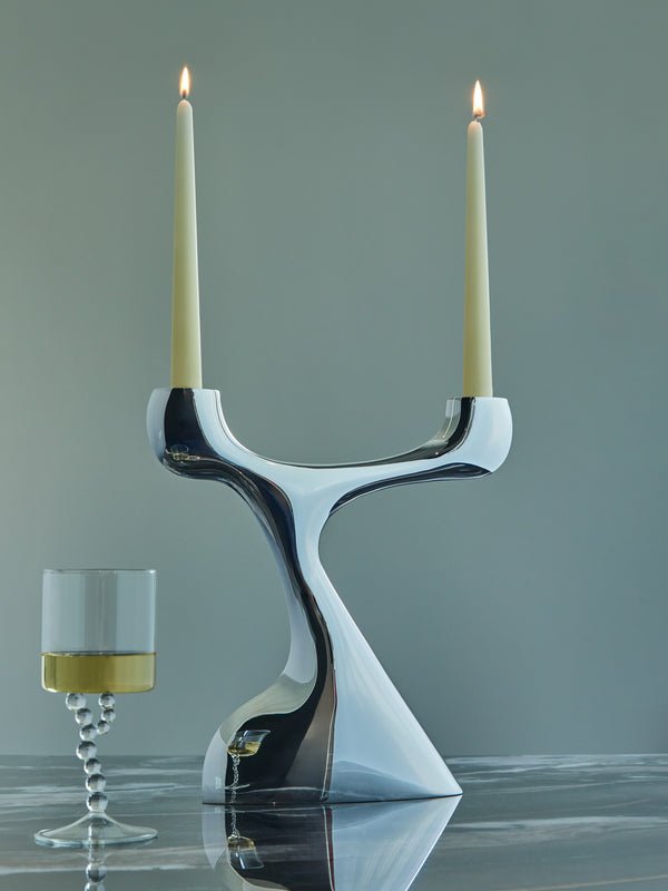 De Vecchi - Max Silver-Plated Candlestick -  - ABASK
