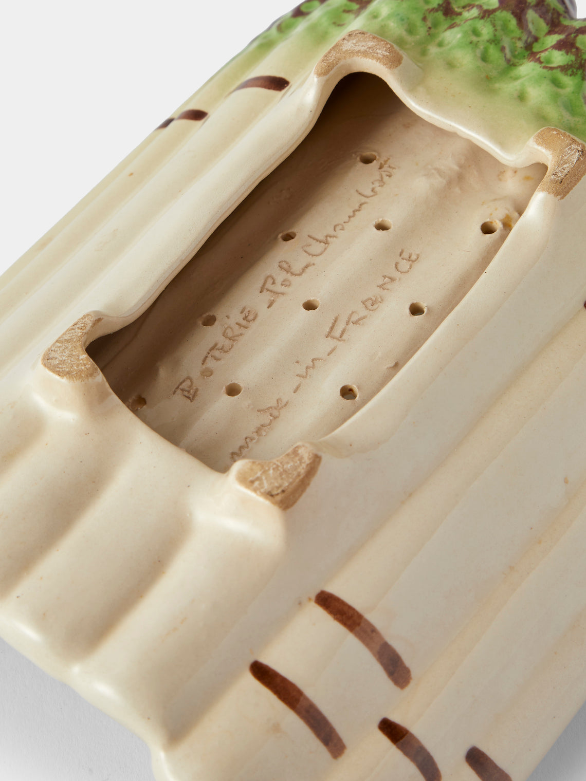 Antique and Vintage - 1950s Pol Chambost Ceramic Asparagus Dish - Multiple - ABASK