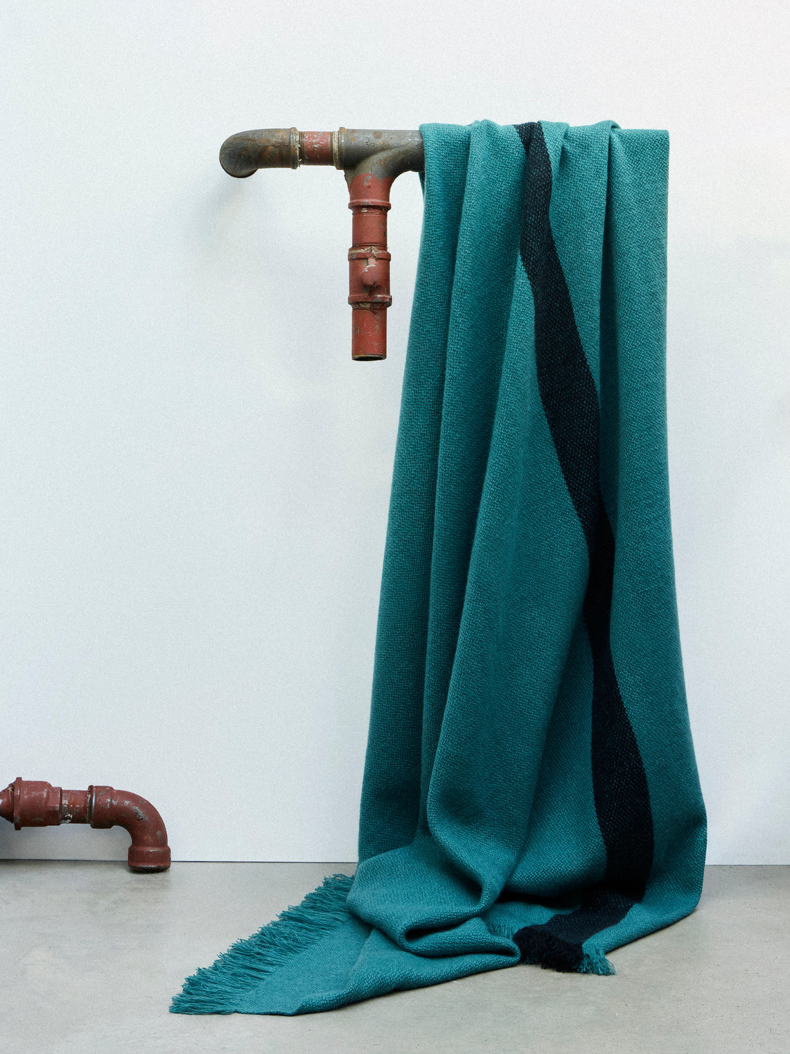 Otherways - Handwoven Yak Throw (79in/2m) - Blue - ABASK