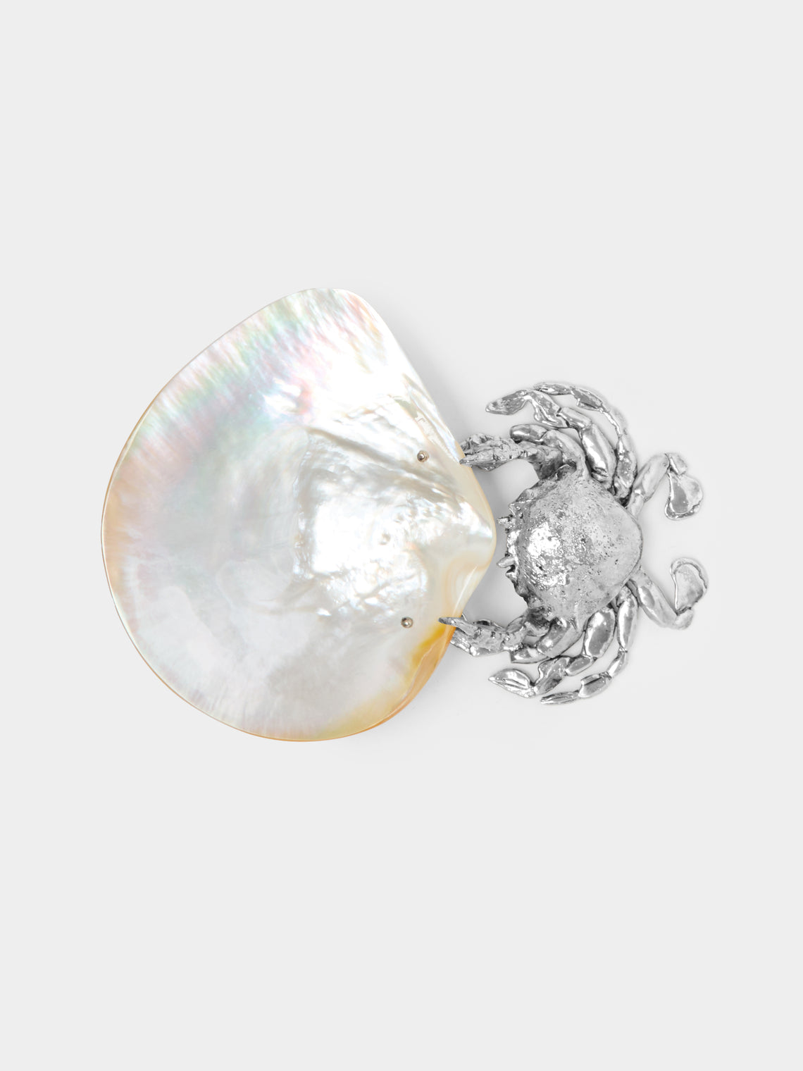 Objet Luxe - Silver-Plated and Mother-of-Pearl Caviar Dish -  - ABASK