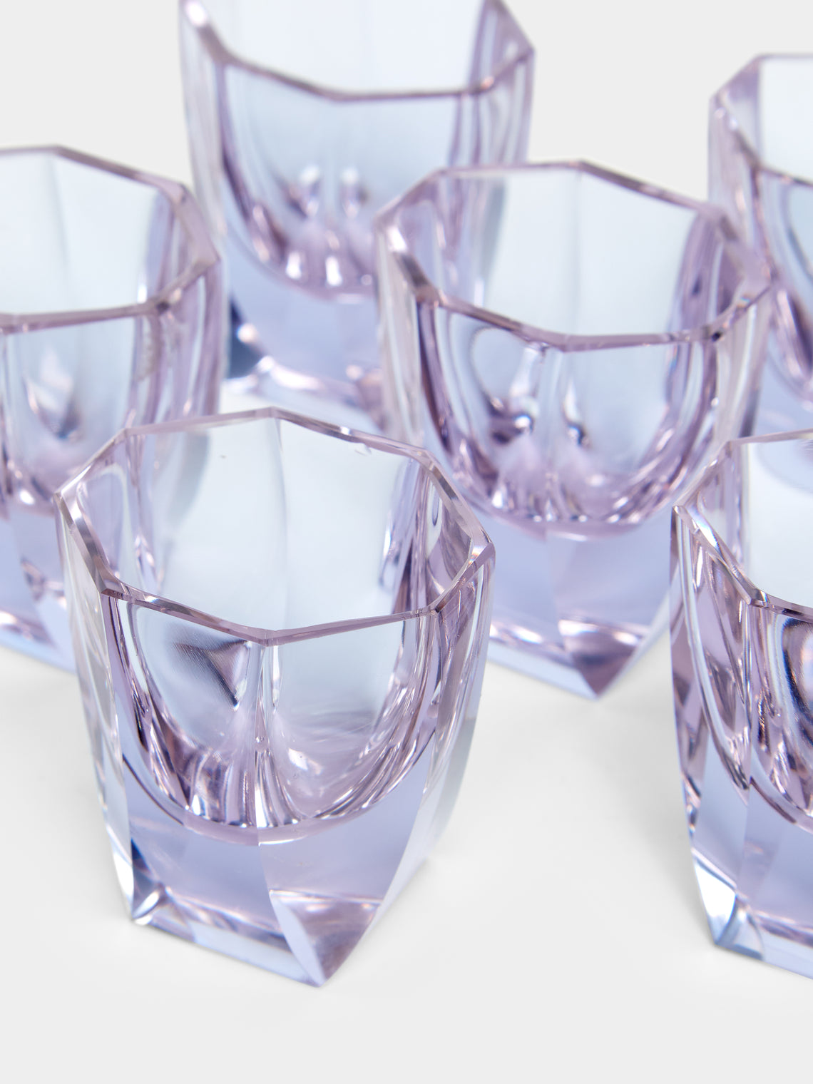 Antique and Vintage - 1930s Czech Crystal Decanter with Glasses (Set of 7) -  - ABASK