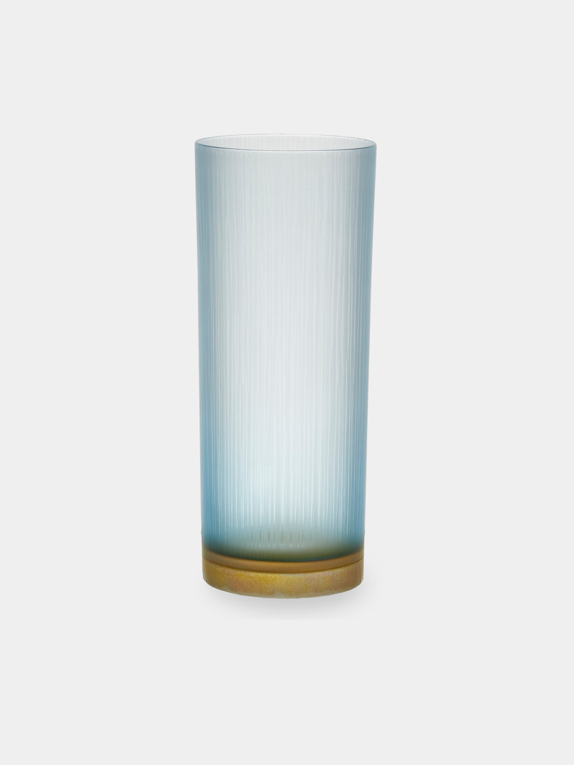 Takeyoshi Mitsui - Silence Hand-Blown Glass Highballs (Set of 2) - Blue - ABASK- 