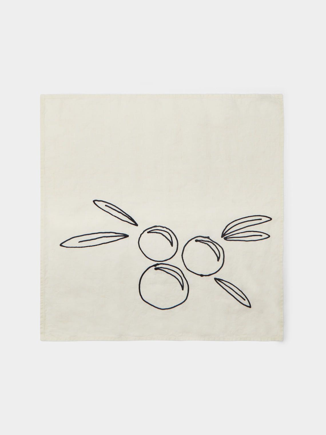 Stamperia Bertozzi - Oranges Hand-Painted Linen Napkins (Set of 4) -  - ABASK - 