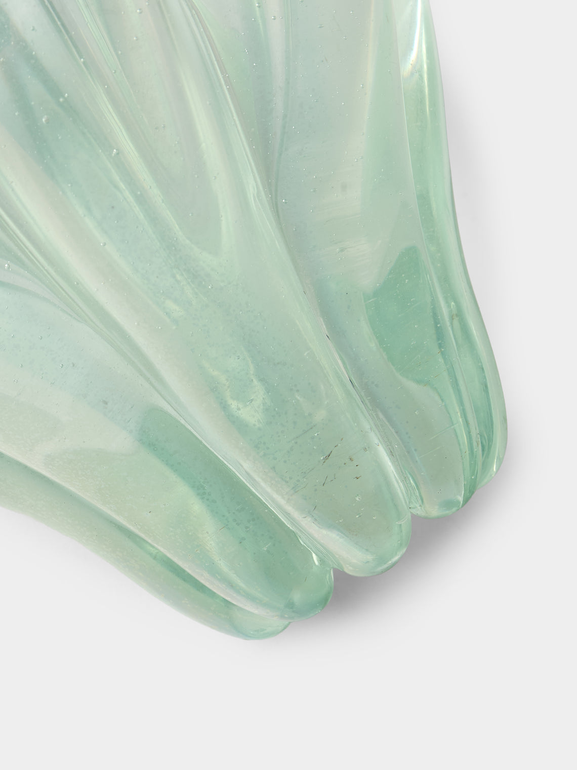 Antique and Vintage - 1942 Flavio Poli for Seguso Vetri d'Arte Murano Glass Vase (5in/13cm) - Clear - ABASK