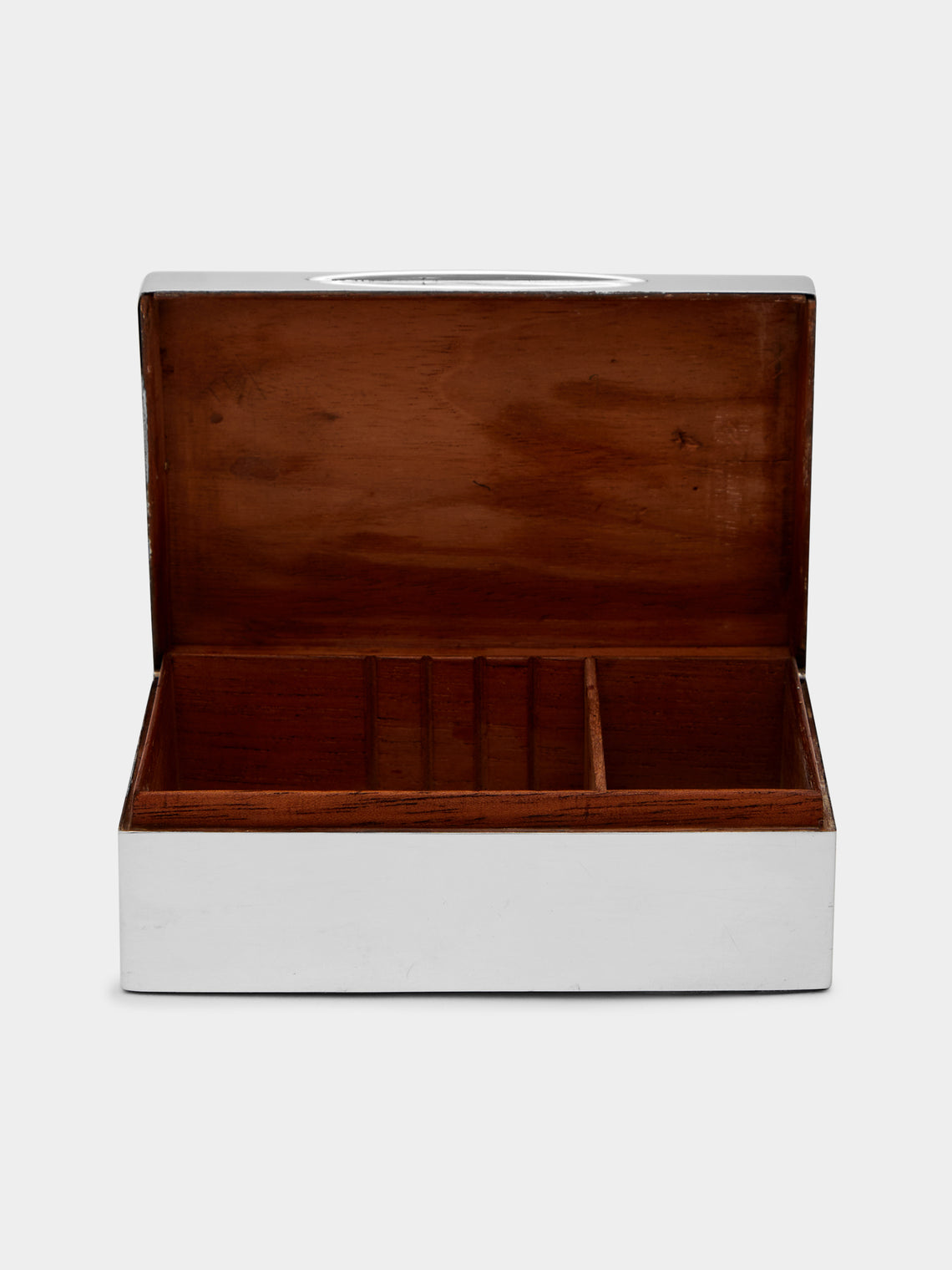Antique and Vintage - 1960s Sterling Silver Double Cigar Box -  - ABASK