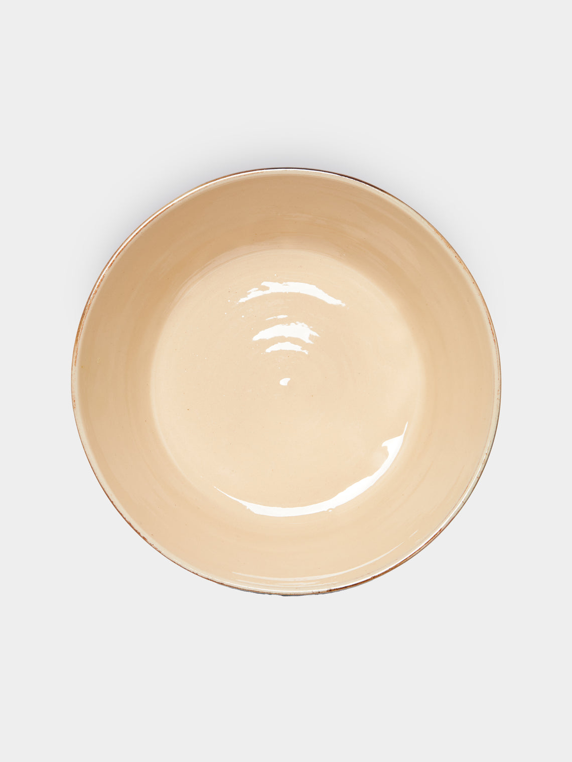 Poterie d’Évires - Flowers Hand-Painted Ceramic Handled Serving Bowl -  - ABASK