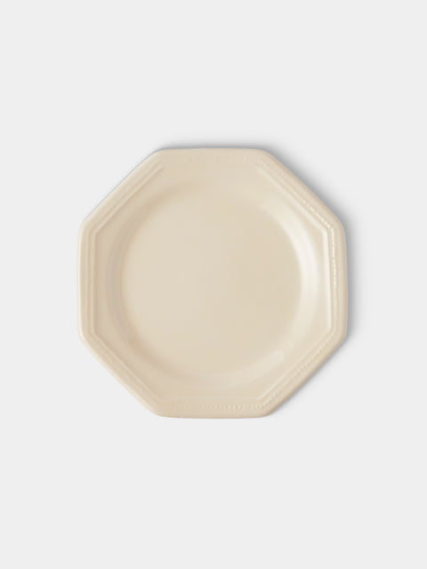 Maison Pichon Uzès - Louis XVI Hand-Glazed Ceramic Side Plates – 9in/23cm (Set of 4) - White - ABASK - 