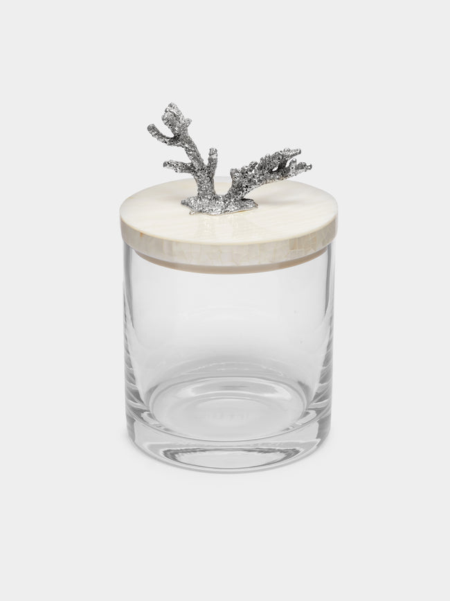 Objet Luxe - Silver-Plated, Shell and Glass Jar -  - ABASK - 